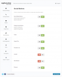 Clock Social Settings
